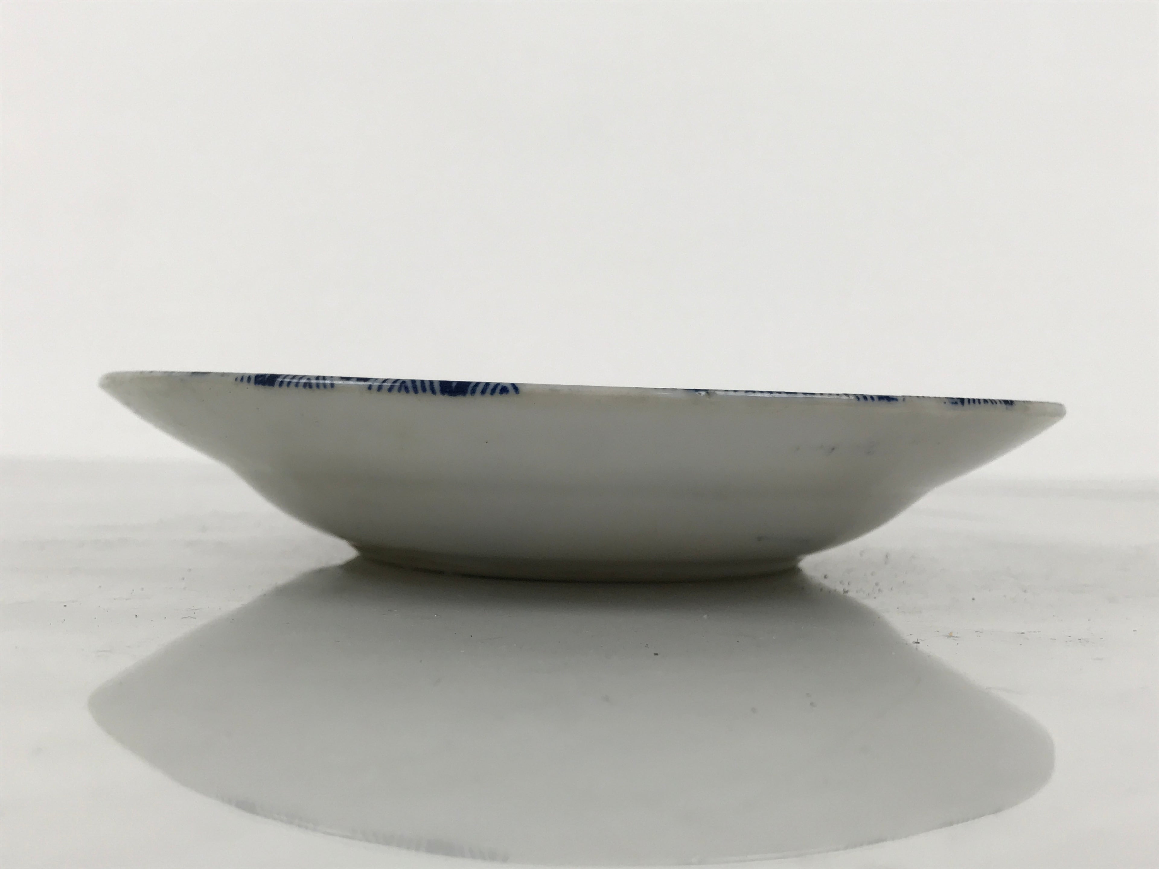 Japanese Porcelain Small Deep Plate Kozara Vtg Blue White Sometsuke Dragon Y579-KT - Plate-chidorivintage.com