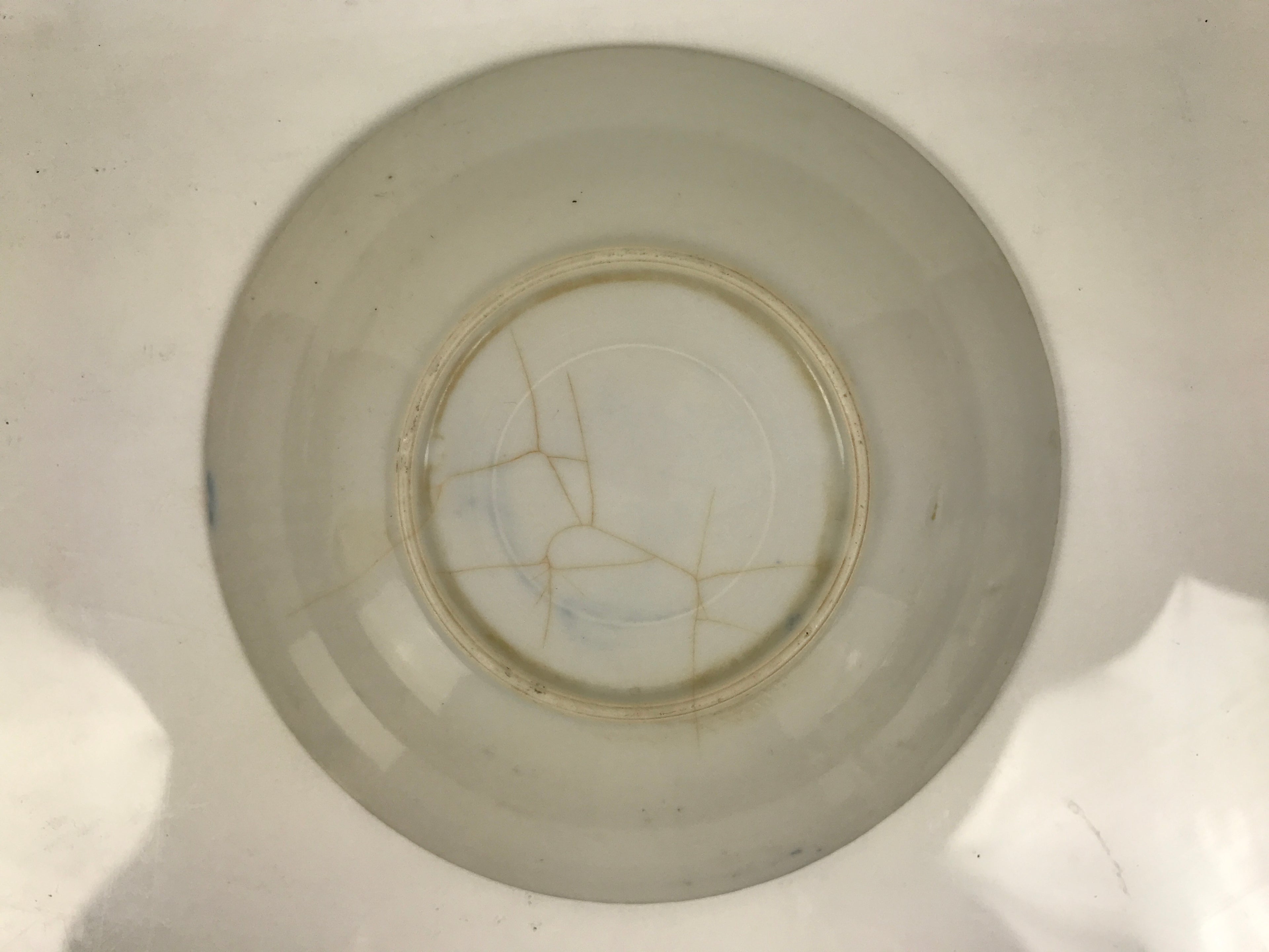 Japanese Porcelain Small Deep Plate Kozara Vtg Blue White Sometsuke Dragon Y580-KT - Plate-chidorivintage.com