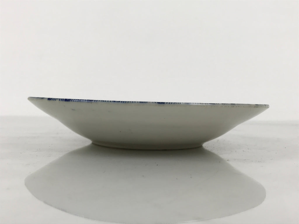 Japanese Porcelain Small Deep Plate Kozara Vtg Blue White Sometsuke Dragon Y580-KT - Plate-chidorivintage.com