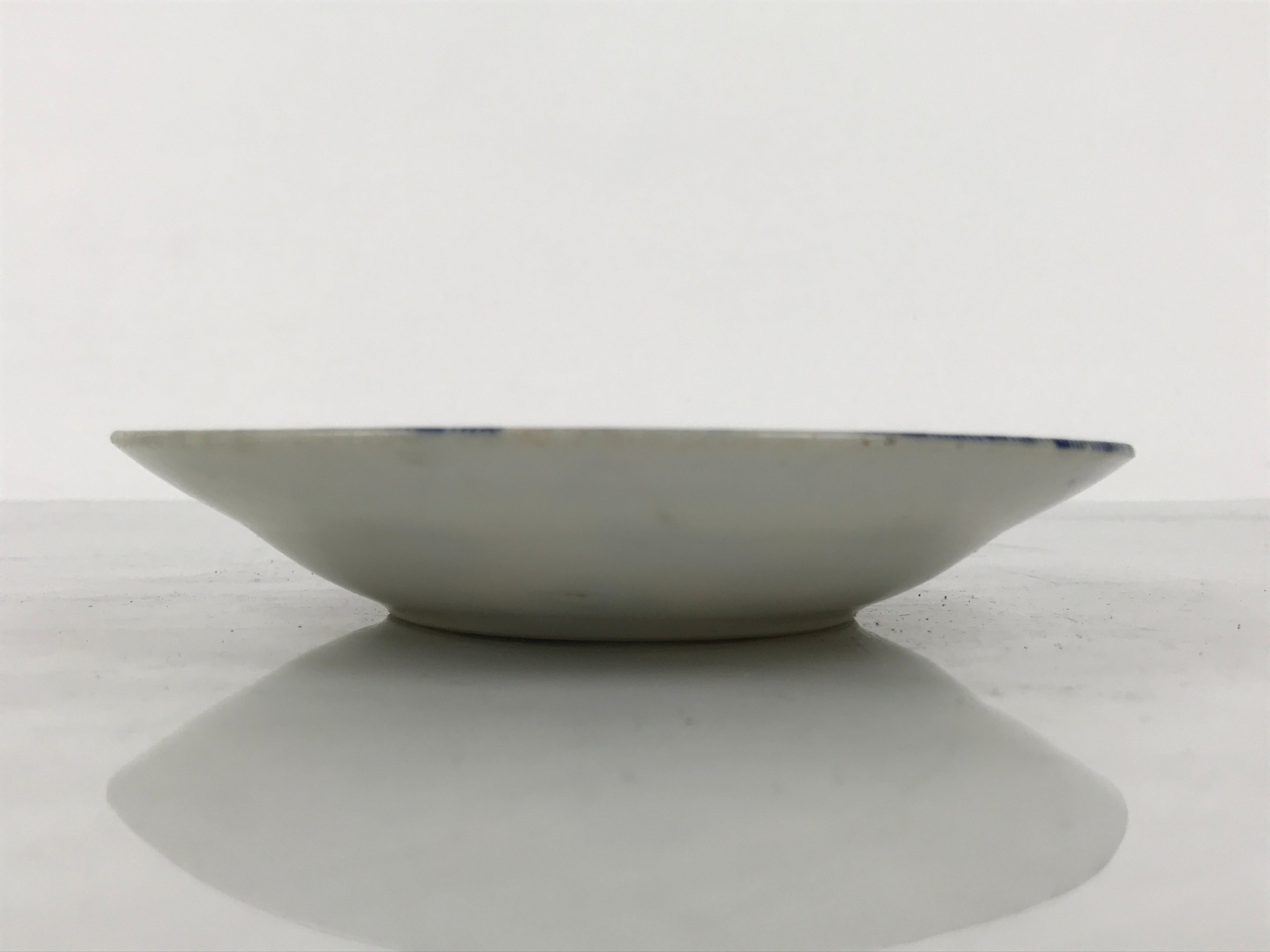 Japanese Porcelain Small Deep Plate Kozara Vtg Blue White Sometsuke Dragon Y580-KT - Plate-chidorivintage.com