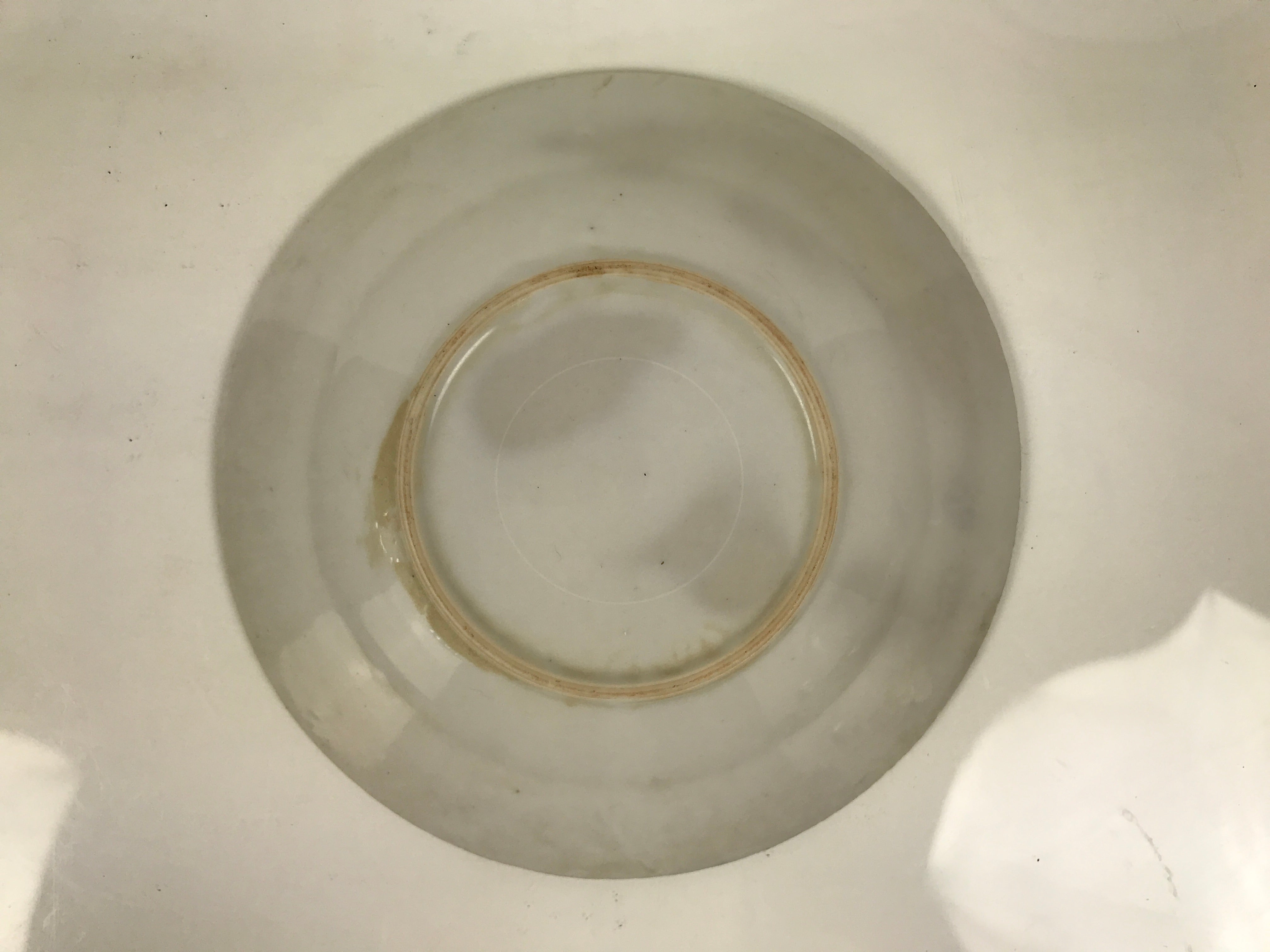Vintage Japanese Porcelain Small Deep Plate with Dragon Art
