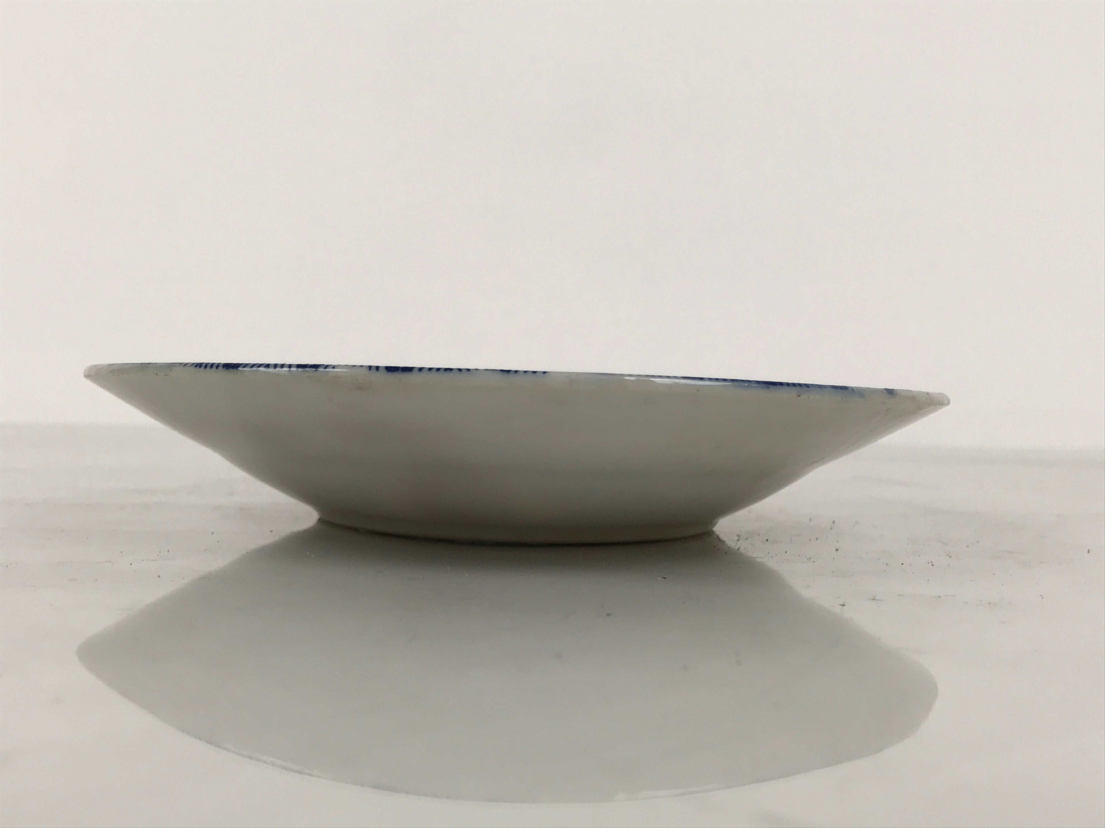 Japanese Porcelain Small Deep Plate Kozara Vtg Blue White Sometsuke Dragon Y581-KT - Plate-chidorivintage.com
