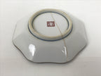 Japanese Kutani Porcelain Small Plate Kozara Bird Plum Blossoms Blue Green Y605-KT - Plate-chidorivintage.com
