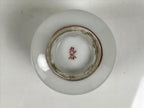 Japanese Kutani Ware Porcelain Yunomi Teacup Sencha Folding Fan White Red TC647-KT - Teacup-chidorivintage.com