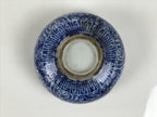 Japanese Sometsuke Porcelain Teacup Yunomi Vtg White Blue Circle Floral TC649-KT - Teacup-chidorivintage.com