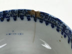 Japanese Sometsuke Porcelain Teacup Yunomi Vtg White Blue Circle Floral TC649-KT - Teacup-chidorivintage.com