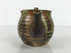 Japanese Oribe Ware Ceramic Soy Sauce Dispenser Shoyusashi Pot Brown Green Y577-KT - Pot-chidorivintage.com