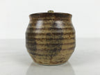 Japanese Oribe Ware Ceramic Soy Sauce Dispenser Shoyusashi Pot Brown Green Y577-KT - Pot-chidorivintage.com