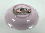 Japanese Porcelain Large Plate Vtg Tiger Shunga Bottom Pink Ozara Display Y586-KT - Plate-chidorivintage.com