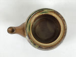 Japanese Oribe Ware Ceramic Soy Sauce Dispenser Shoyusashi Pot Brown Green Y577-KT - Pot-chidorivintage.com