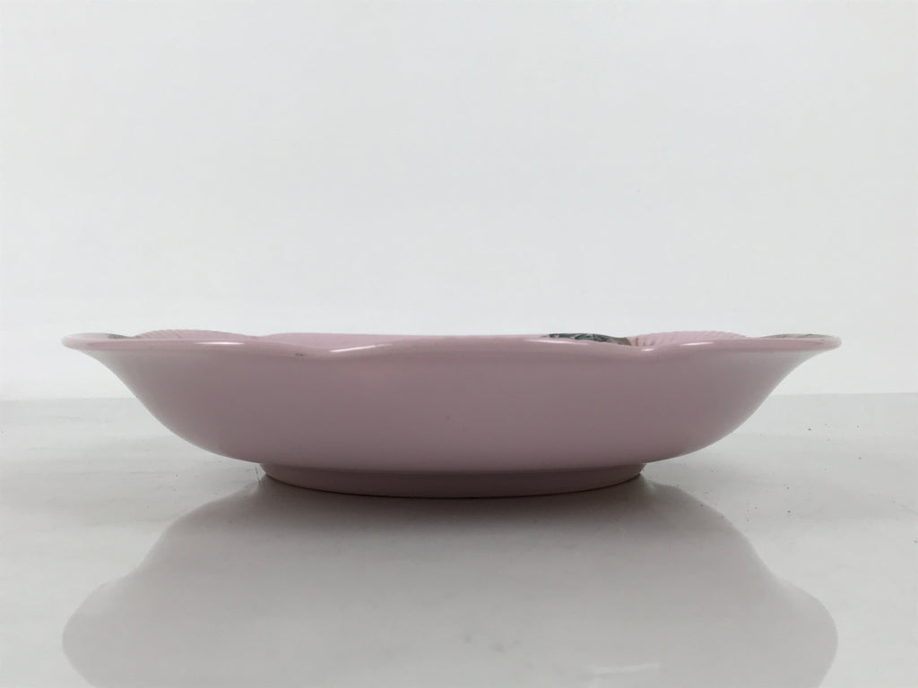 Japanese Porcelain Large Plate Vtg Tiger Shunga Bottom Pink Ozara Display Y586-KT - Plate-chidorivintage.com