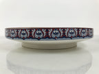 Japanese Ceramic Large Plate Vtg Flower Boat Moon Ozara Tray Dish Blue Y588-KT - Plate-chidorivintage.com