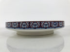 Japanese Ceramic Large Plate Vtg Flower Boat Moon Ozara Tray Dish Blue Y588-KT - Plate-chidorivintage.com