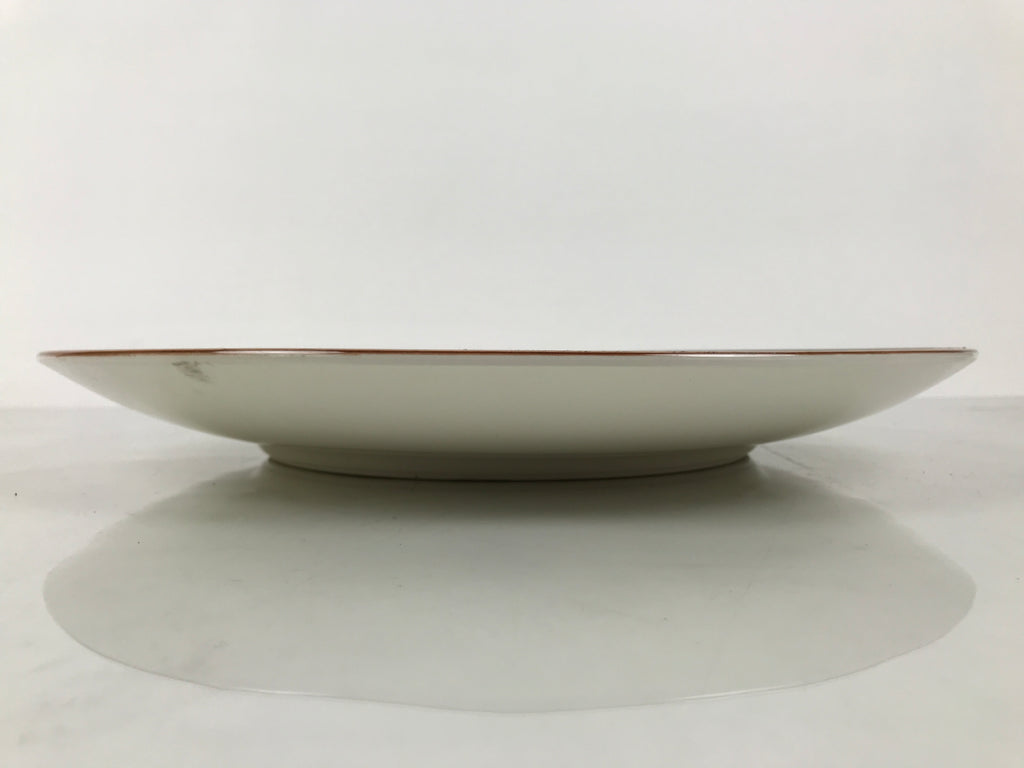 Japanese Ceramic Large Plate Vtg Flower Boat Moon Ozara Tray Dish Blue Y590-KT - Plate-chidorivintage.com