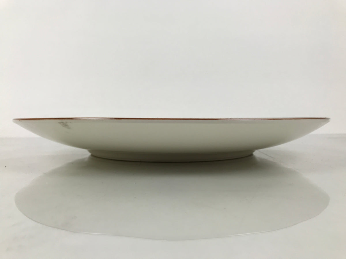 Japanese Ceramic Large Plate Vtg Flower Boat Moon Ozara Tray Dish Blue Y590-KT - Plate-chidorivintage.com