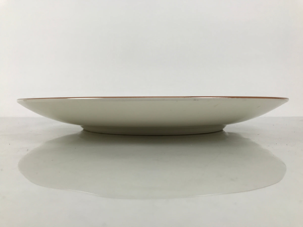Japanese Ceramic Large Plate Vtg Flower Boat Moon Ozara Tray Dish Blue Y590-KT - Plate-chidorivintage.com