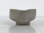 Japanese Ceramic Water Cooling Bowl Vtg Yuzamashi Katakuchi Light Gray Y578-KT - Bowl-chidorivintage.com