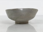 Japanese Ceramic Water Cooling Bowl Vtg Yuzamashi Katakuchi Light Gray Y578-KT - Bowl-chidorivintage.com
