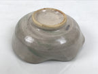 Japanese Ceramic Water Cooling Bowl Vtg Yuzamashi Katakuchi Light Gray Y578-KT - Bowl-chidorivintage.com