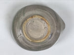 Japanese Ceramic Water Cooling Bowl Vtg Yuzamashi Katakuchi Light Gray Y578-KT - Bowl-chidorivintage.com