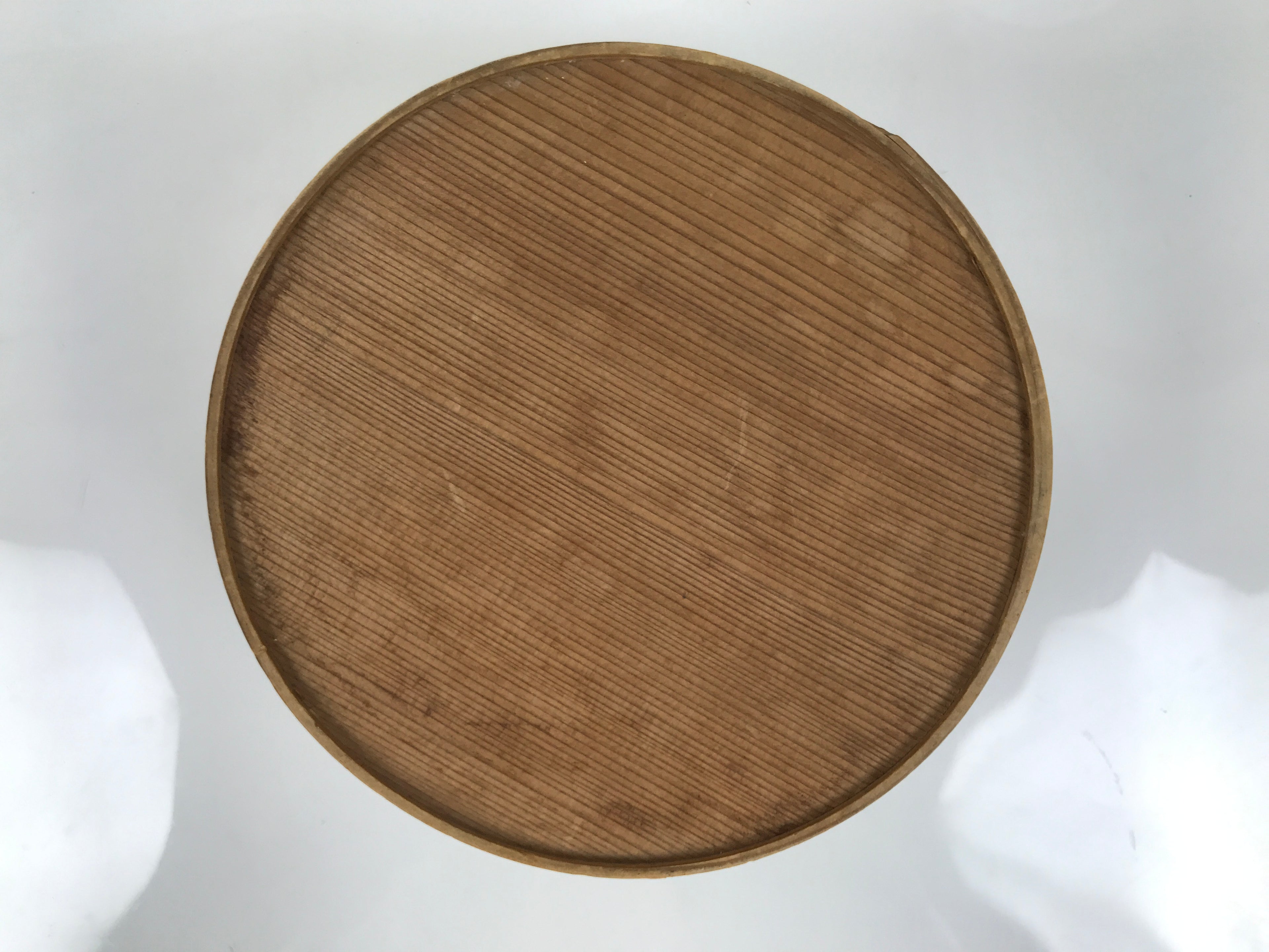 Japanese Wooden Wastewater Bowl Kensui Vtg Round Container Tea Ceremony L618-KT - Bowl-chidorivintage.com
