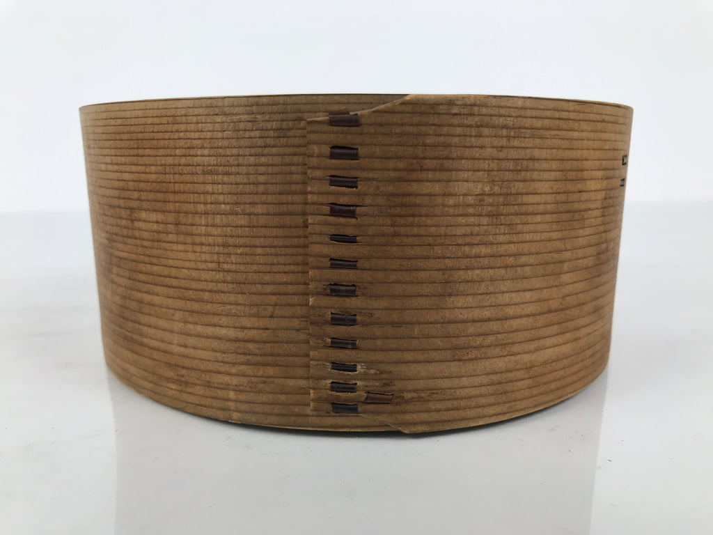 Japanese Wooden Wastewater Bowl Kensui Vtg Round Container Tea Ceremony L618-KT - Bowl-chidorivintage.com
