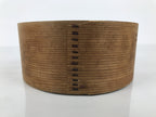 Japanese Wooden Wastewater Bowl Kensui Vtg Round Container Tea Ceremony L618-KT - Bowl-chidorivintage.com