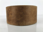 Japanese Wooden Wastewater Bowl Kensui Vtg Round Container Tea Ceremony L618-KT - Bowl-chidorivintage.com