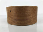 Japanese Wooden Wastewater Bowl Kensui Vtg Round Container Tea Ceremony L618-KT - Bowl-chidorivintage.com