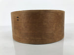 Japanese Wooden Wastewater Bowl Kensui Vtg Round Container Tea Ceremony L618-KT - Bowl-chidorivintage.com