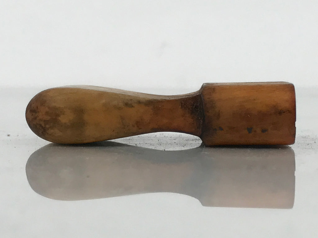 Japanese Hand-Carved Wood Stamp Vtg Company Hanko Showa Office Stationary HS358-OT - Hanko-chidorivintage.com