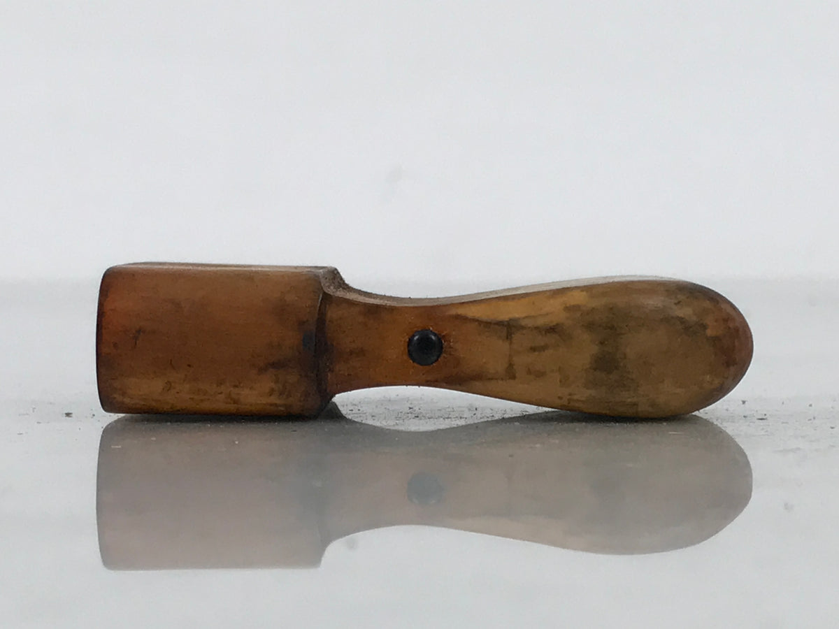 Japanese Hand-Carved Wood Stamp Vtg Company Hanko Showa Office Stationary HS358-OT - Hanko-chidorivintage.com