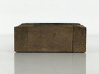 Japanese Metal Stamp Vtg Circle Double Line Showa Office Stationary Wood HS377-OT - Hanko-chidorivintage.com