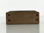 Japanese Metal Stamp Vtg Circle Double Line Showa Office Stationary Wood HS377-OT - Hanko-chidorivintage.com
