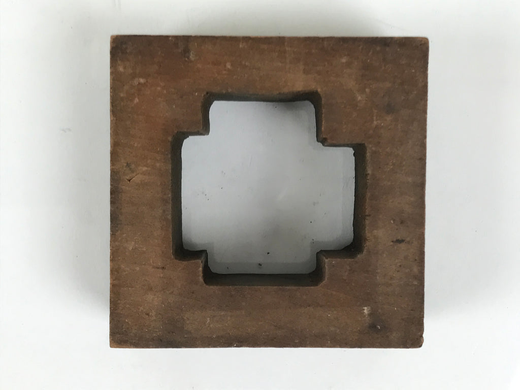 Japanese Metal Stamp Vtg Circle Thick Line Showa Office Stationary Wood HS378-OT - Hanko-chidorivintage.com