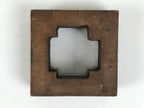 Japanese Metal Stamp Vtg Circle Thick Line Showa Office Stationary Wood HS378-OT - Hanko-chidorivintage.com