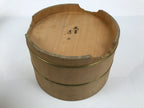 Japanese Large Handcrafted Lidded Wooden Oke Bucket Vtg Water Rice Storage BK64-OT - Wood-chidorivintage.com