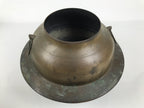Japanese Metal Kettle Chagama Water Pot Vtg Tea Ceremony Wooden Lid C38-KT - Kettle-chidorivintage.com