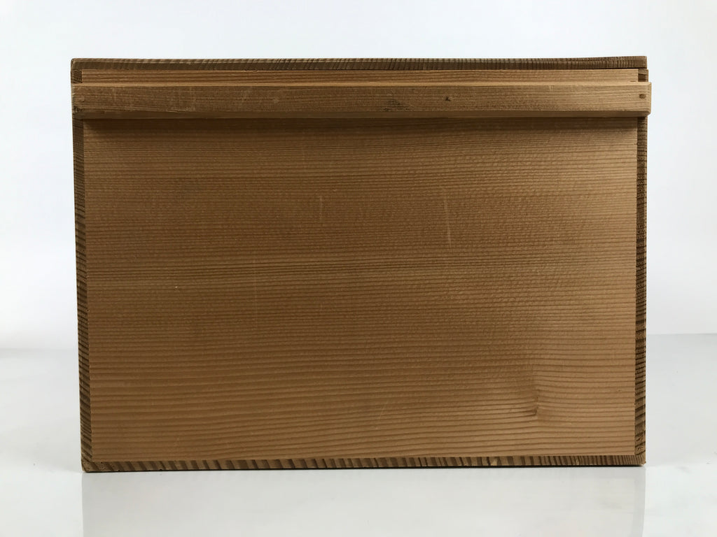 Japanese Wooden Hina Dolls Storage Box Vtg Inside 34.8x40.9x24.6cm Brown X241-FB - Wooden Box-chidorivintage.com