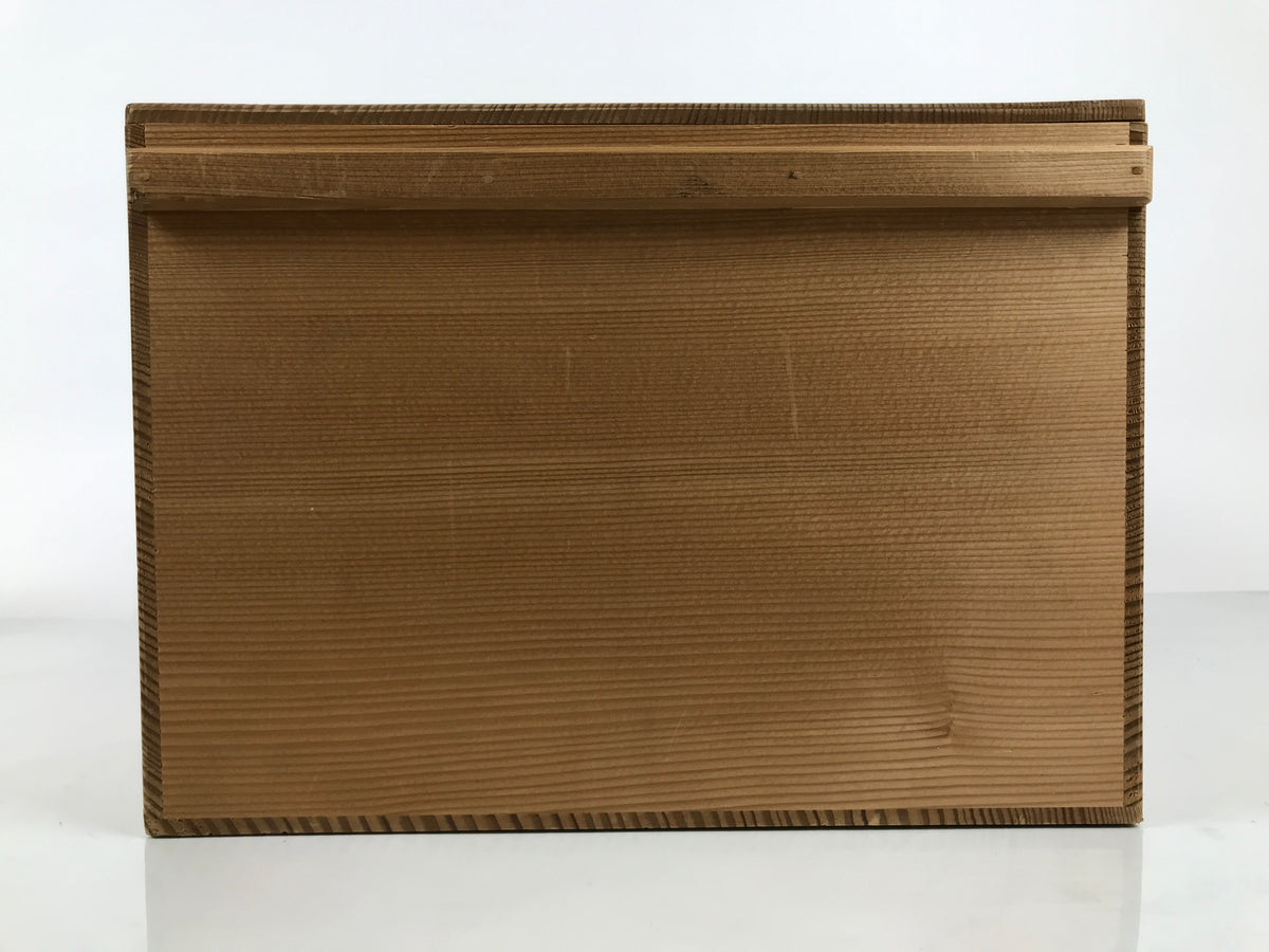Japanese Wooden Hina Dolls Storage Box Vtg Inside 34.8x40.9x24.6cm Brown X241-FB - Wooden Box-chidorivintage.com