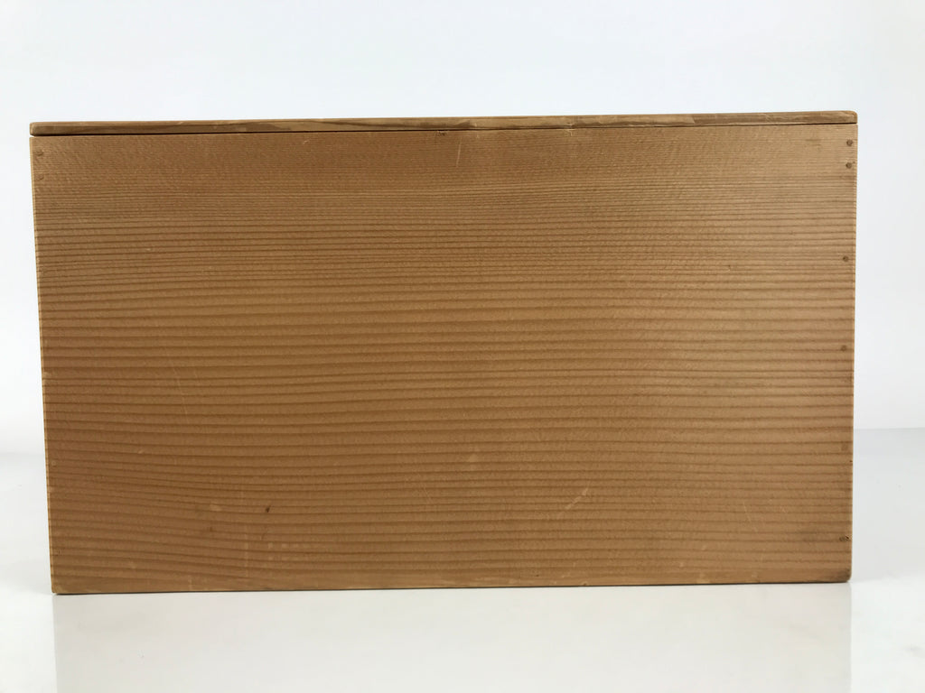 Japanese Wooden Hina Dolls Storage Box Vtg Inside 24.9x40x23cm Brown X242-FB - Wooden Box-chidorivintage.com