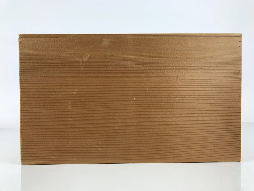 Japanese Wooden Hina Dolls Storage Box Vtg Inside 24.9x40x23cm Brown X242-FB - Wooden Box-chidorivintage.com