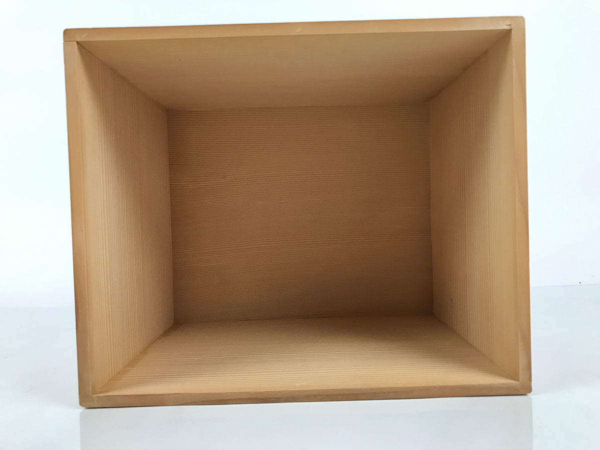 Japanese Wooden Hina Dolls Storage Box Vtg Inside 22.8x27.9x21.3cm Brown X245-FB - Wooden Box-chidorivintage.com