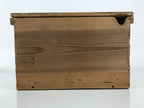 Antique Japanese Wooden Storage Box Pottery Inside 24.3x36.6x21.1cm Brown X246-FB - Wooden Box-chidorivintage.com