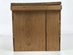 Antique Japanese Wooden Storage Box Pottery Inside 24.3x36.6x21.1cm Brown X246-FB - Wooden Box-chidorivintage.com