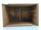 Antique Japanese Wooden Storage Box Pottery Inside 24.3x36.6x21.1cm Brown X246-FB - Wooden Box-chidorivintage.com