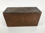 Antique Japanese Wooden Pottery Storage Box Inside 28.3x10.3x15cm Brown X238-FB - Wooden Box-chidorivintage.com