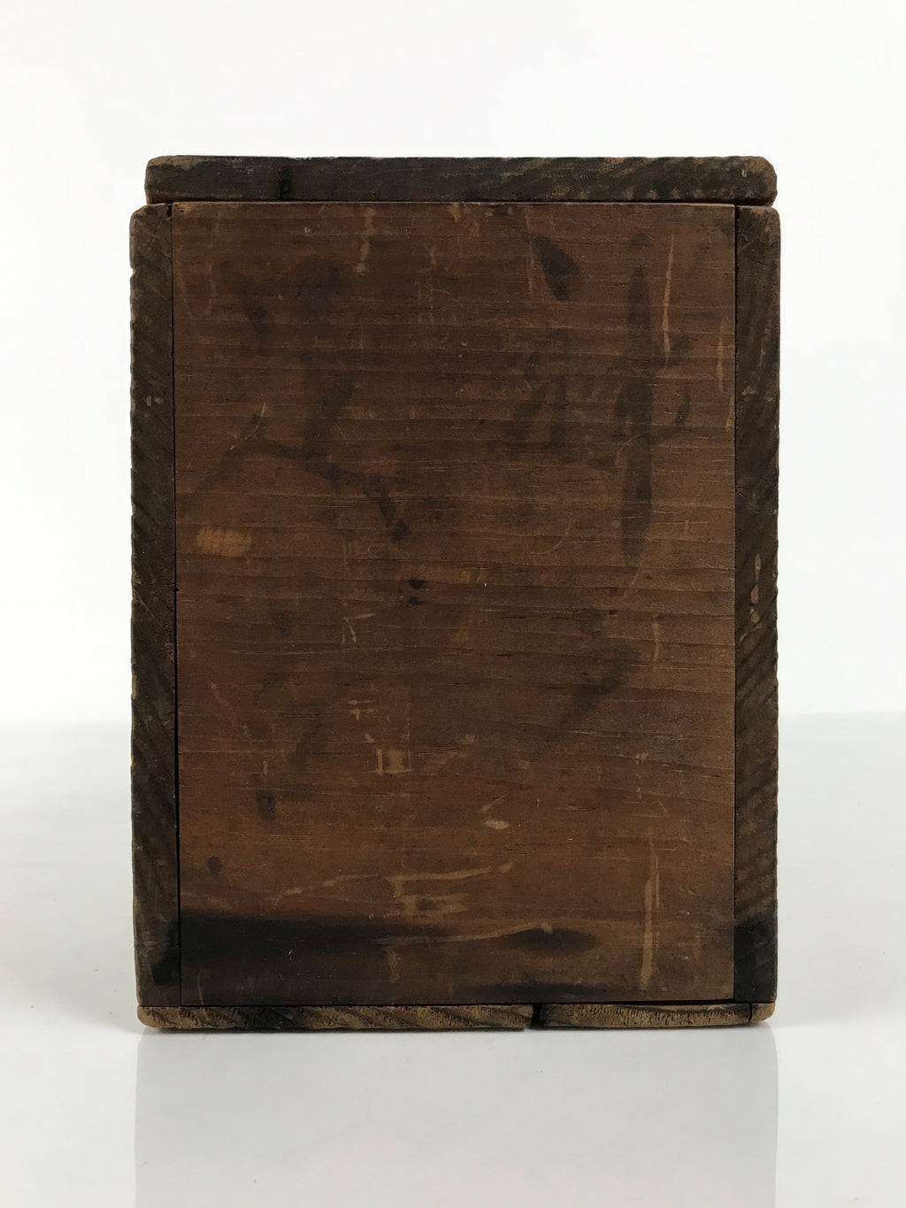 Antique Japanese Wooden Pottery Storage Box Inside 28.3x10.3x15cm Brown X238-FB - Wooden Box-chidorivintage.com