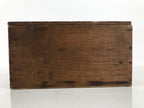 Antique Japanese Wooden Pottery Storage Box Inside 28.3x10.3x15cm Brown X238-FB - Wooden Box-chidorivintage.com