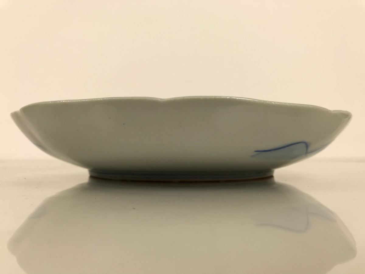 Japanese Porcelain Plate Kozara Blue White Sometsuke Mountain Village Scene Y595-KT - Plate-chidorivintage.com